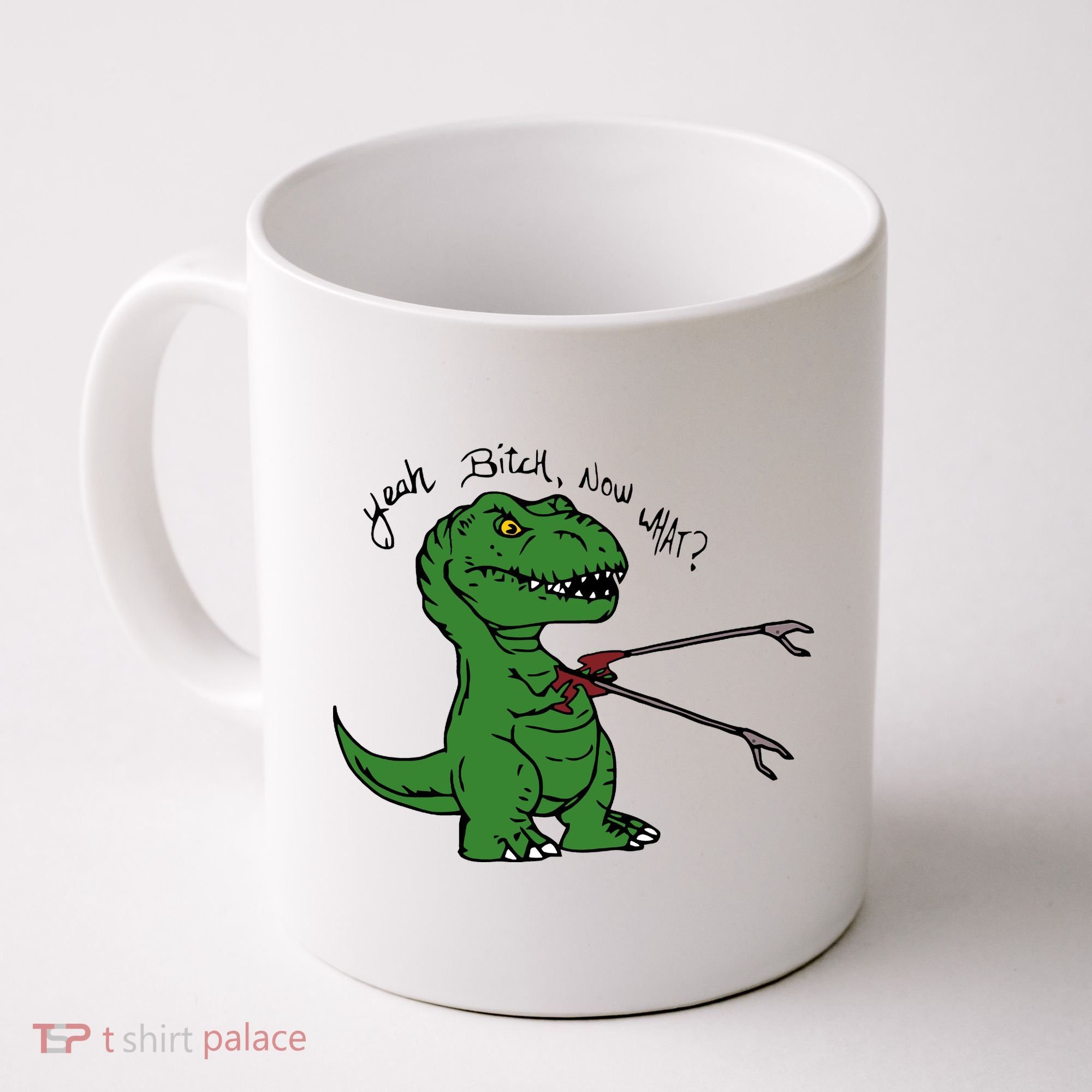 TRex Evolved T Rex With Grabbers Coffee Mug