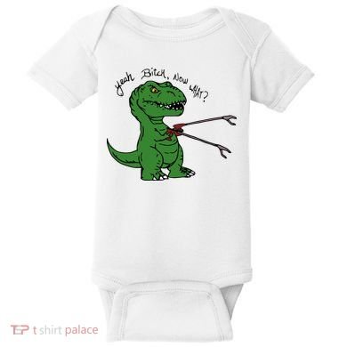 TRex Evolved T Rex With Grabbers Baby Bodysuit