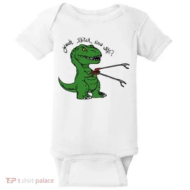 TRex Evolved T Rex With Grabbers Baby Bodysuit