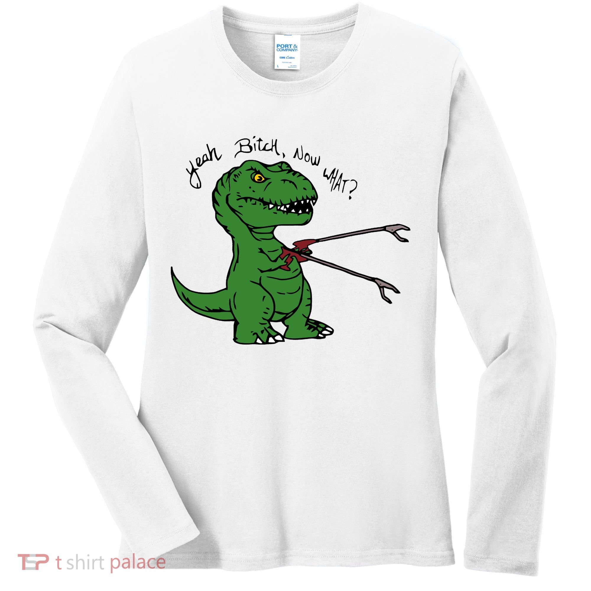 TRex Evolved T Rex With Grabbers Women's Long Sleeve Shirt