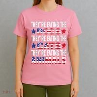 TheyRe Eating The Dogs TheyRe Eating The Cats And Animals T-Shirt thumb 4