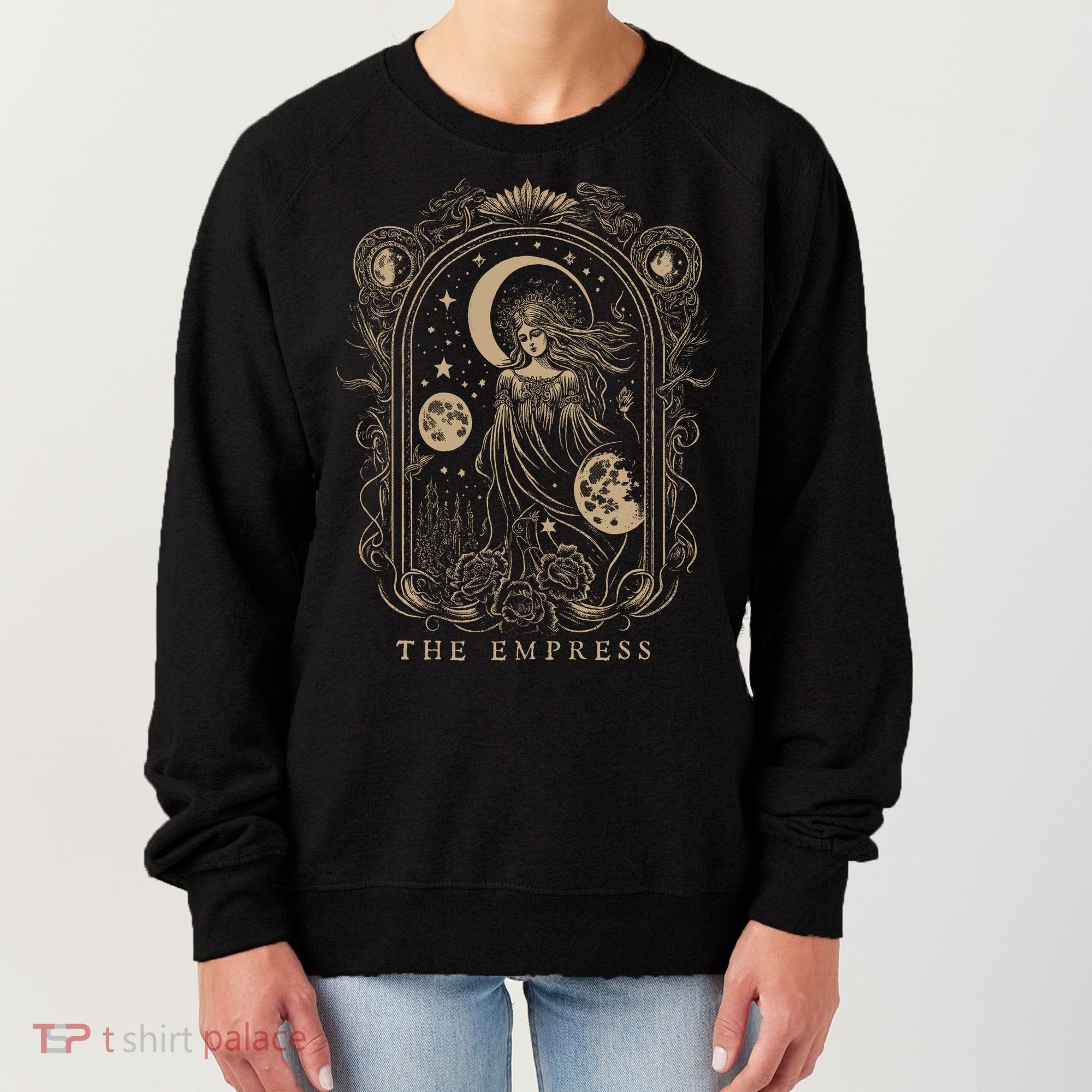 The Empress Tarot Card Goth Emo Occult Women's Sweatshirt