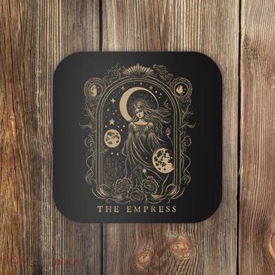 The Empress Tarot Card Goth Emo Occult Coaster