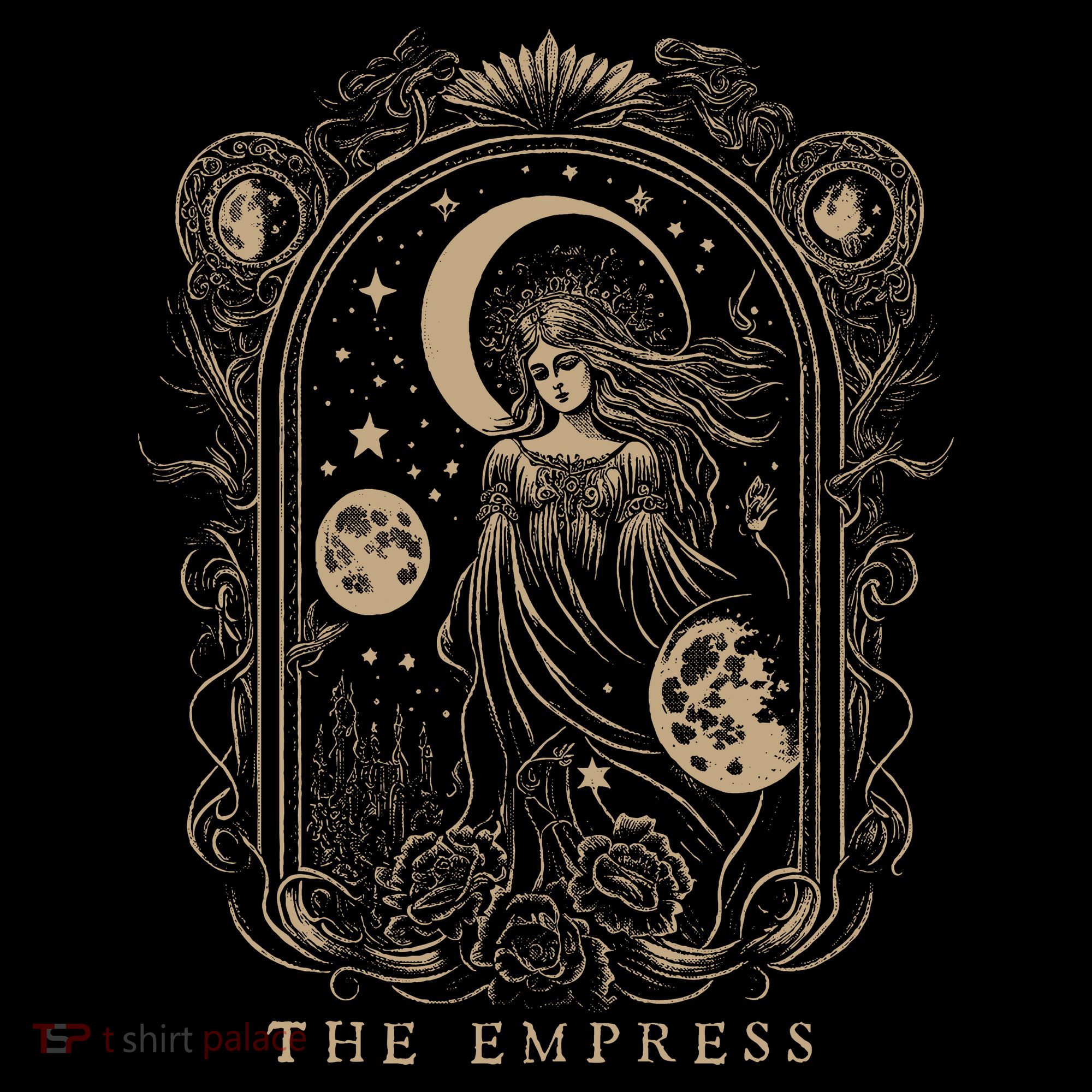 The Empress Tarot Card Goth Emo Occult Women's Hoodie