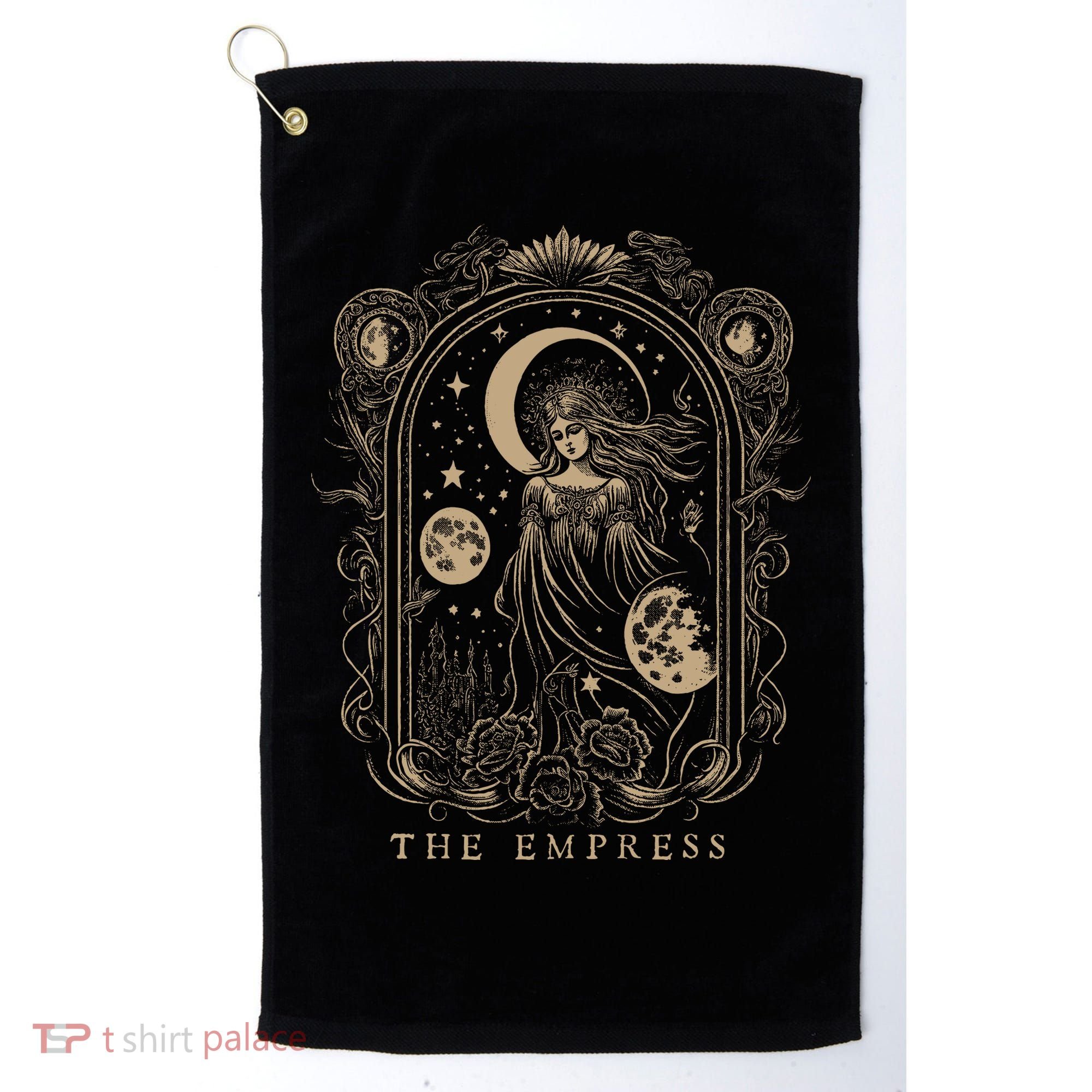 The Empress Tarot Card Goth Emo Occult Golf Towel