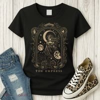 The Empress Tarot Card Goth Emo Occult Women's T-Shirt thumb 3