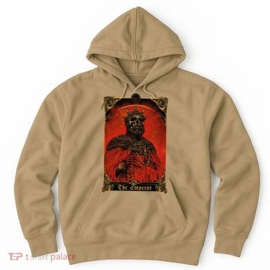 The Emperor Tarot Card Vintage Design Hoodie