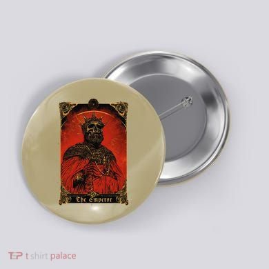 The Emperor Tarot Card Vintage Design Button
