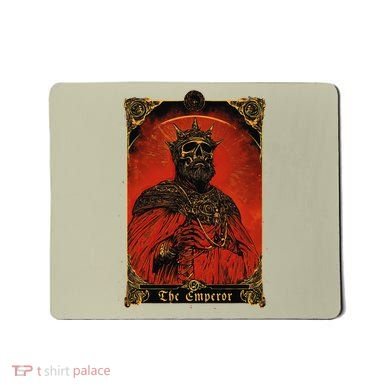 The Emperor Tarot Card Vintage Design Mousepad