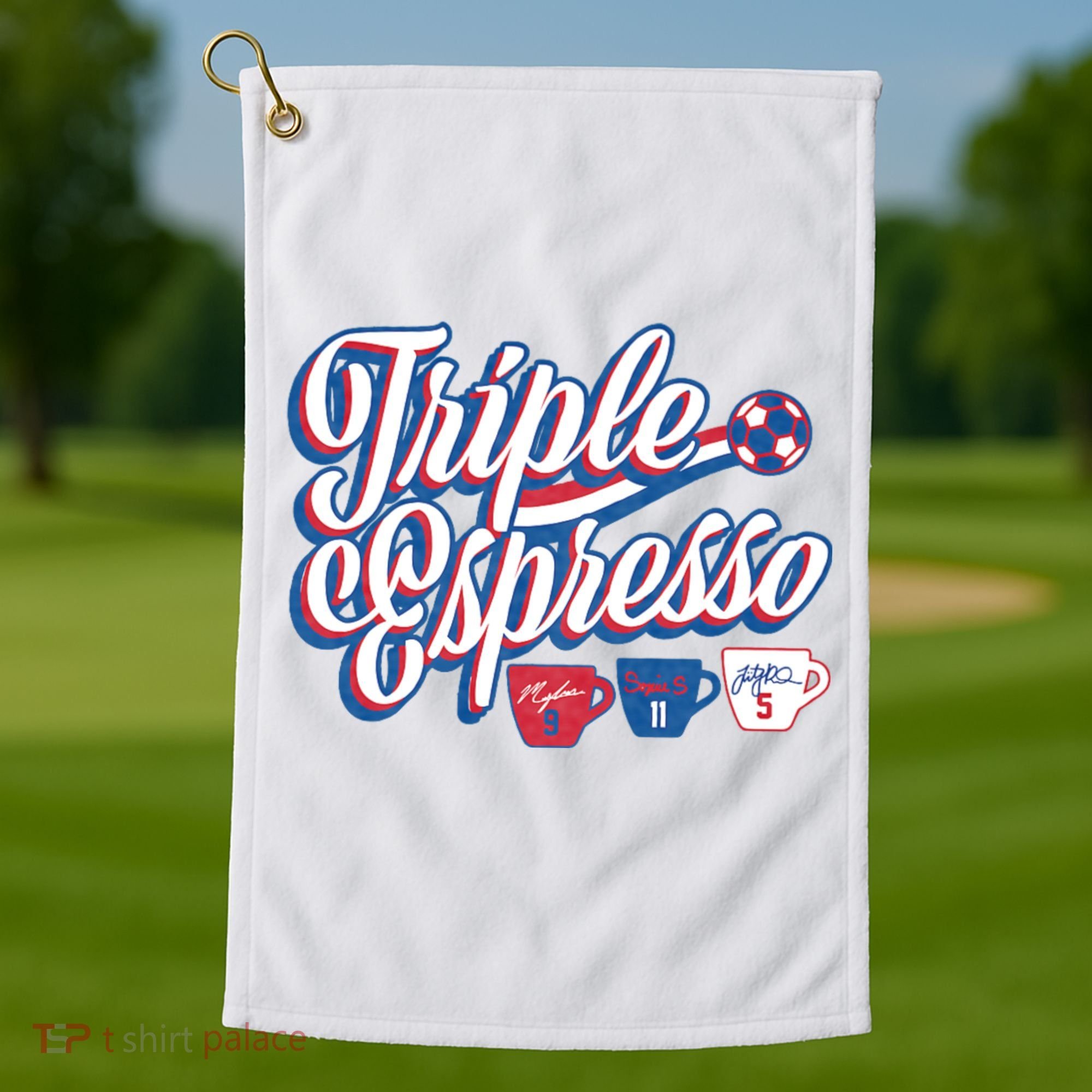 Triple Espresso Golf Towel