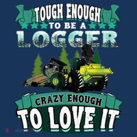 Tough Enough To Be A Logger For Skidder Drivers Women's Hoodie thumb 2