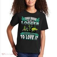Tough Enough To Be A Logger For Skidder Drivers Kids T-Shirt thumb 2