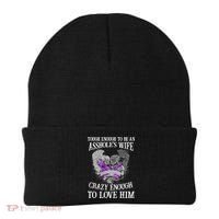 TOUGH ENOUGH TO BE AN ASSHOLE WIFE,CRAZY ENOUGH TO LOVE HIM Beanie thumb 0