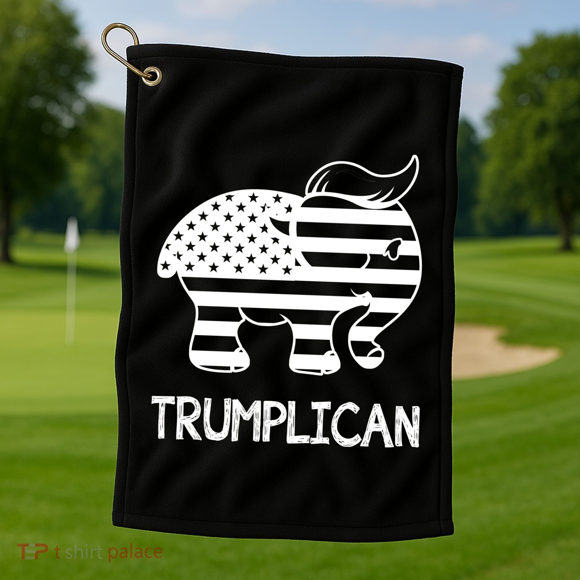 Trumplican Elephant Golf Towel