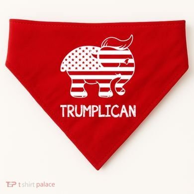 Trumplican Elephant USA-Made Doggie Bandana
