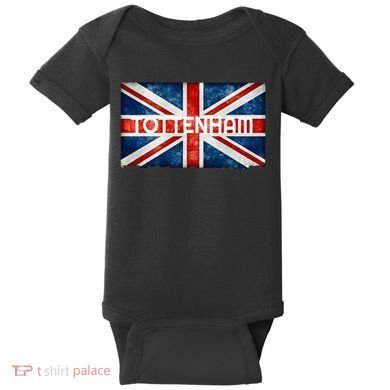 Tottenham England UK Flag Baby Bodysuit