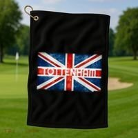 Tottenham England UK Flag Golf Towel thumb 1