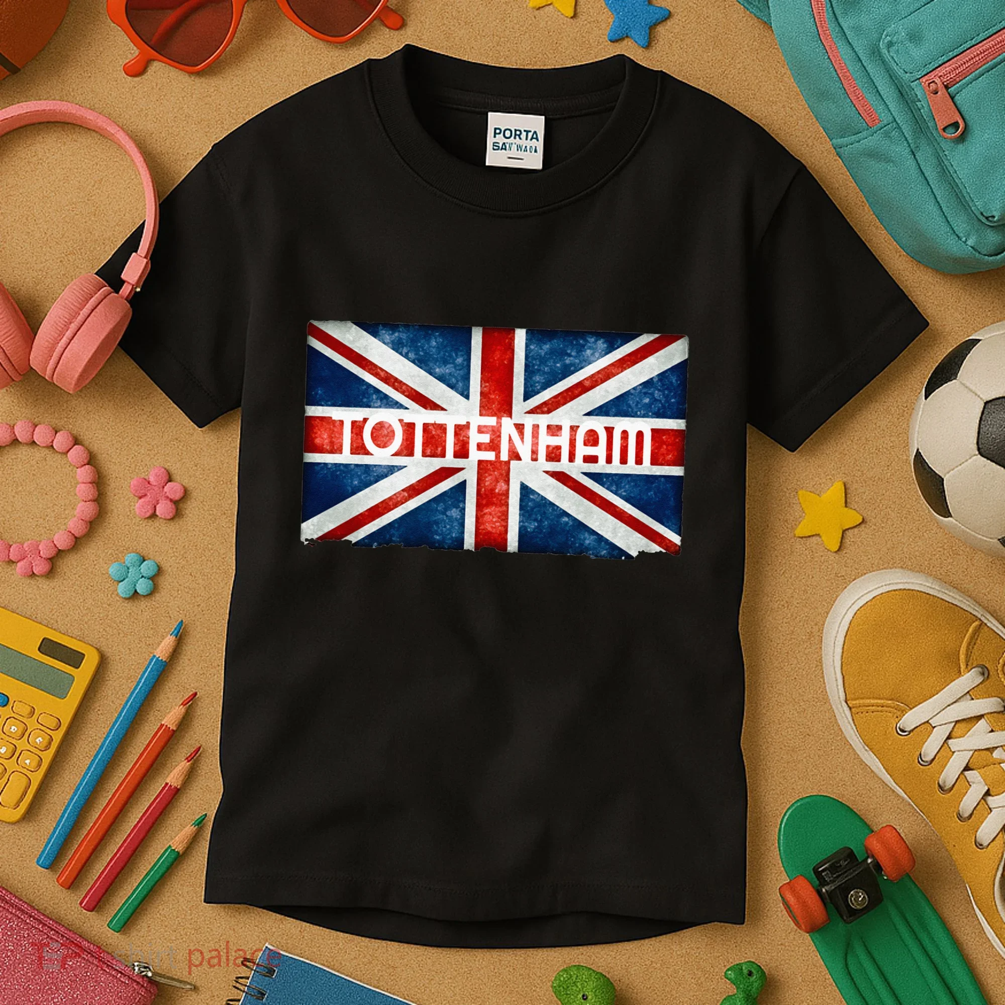 Tottenham England UK Flag Kids T-Shirt