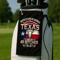 Texas And Its 49 Bitches Golf Towel thumb 2