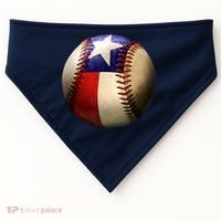 Texas Baseball USA-Made Doggie Bandana thumb 0