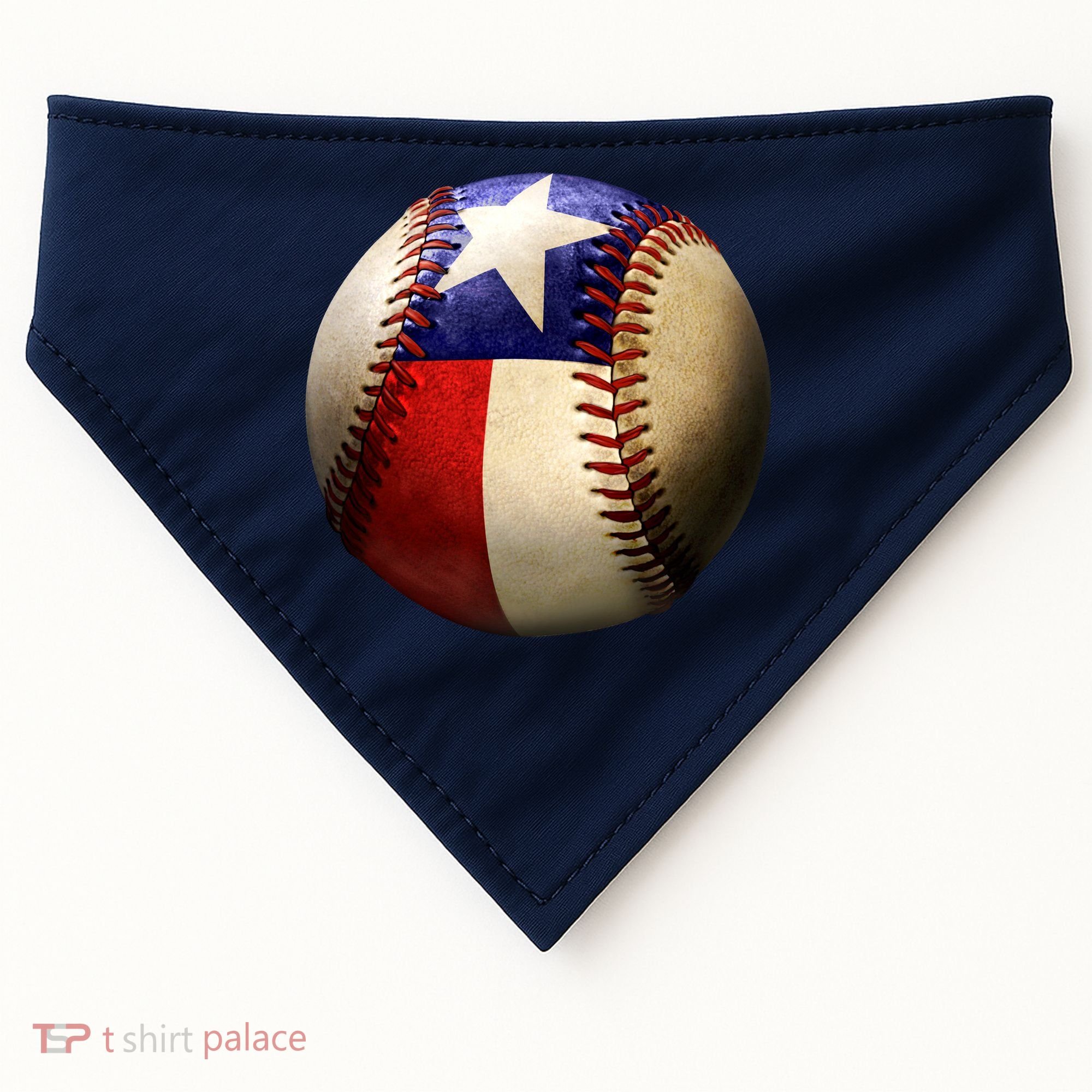 Texas Baseball USA-Made Doggie Bandana