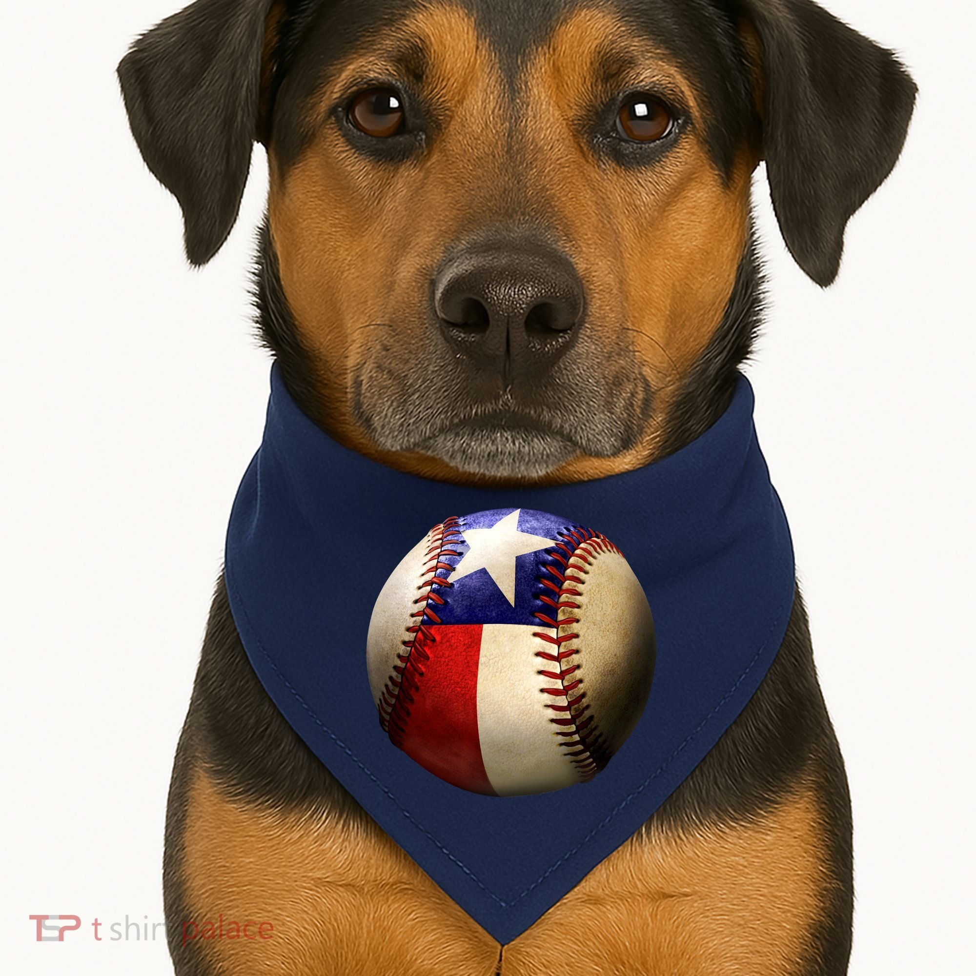 Texas Baseball USA-Made Doggie Bandana