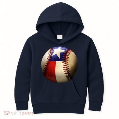 Texas Baseball Kids Hoodie