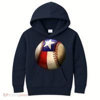 Texas Baseball Kids Hoodie thumb 0