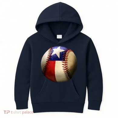 Texas Baseball Kids Hoodie