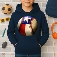 Texas Baseball Kids Hoodie thumb 2