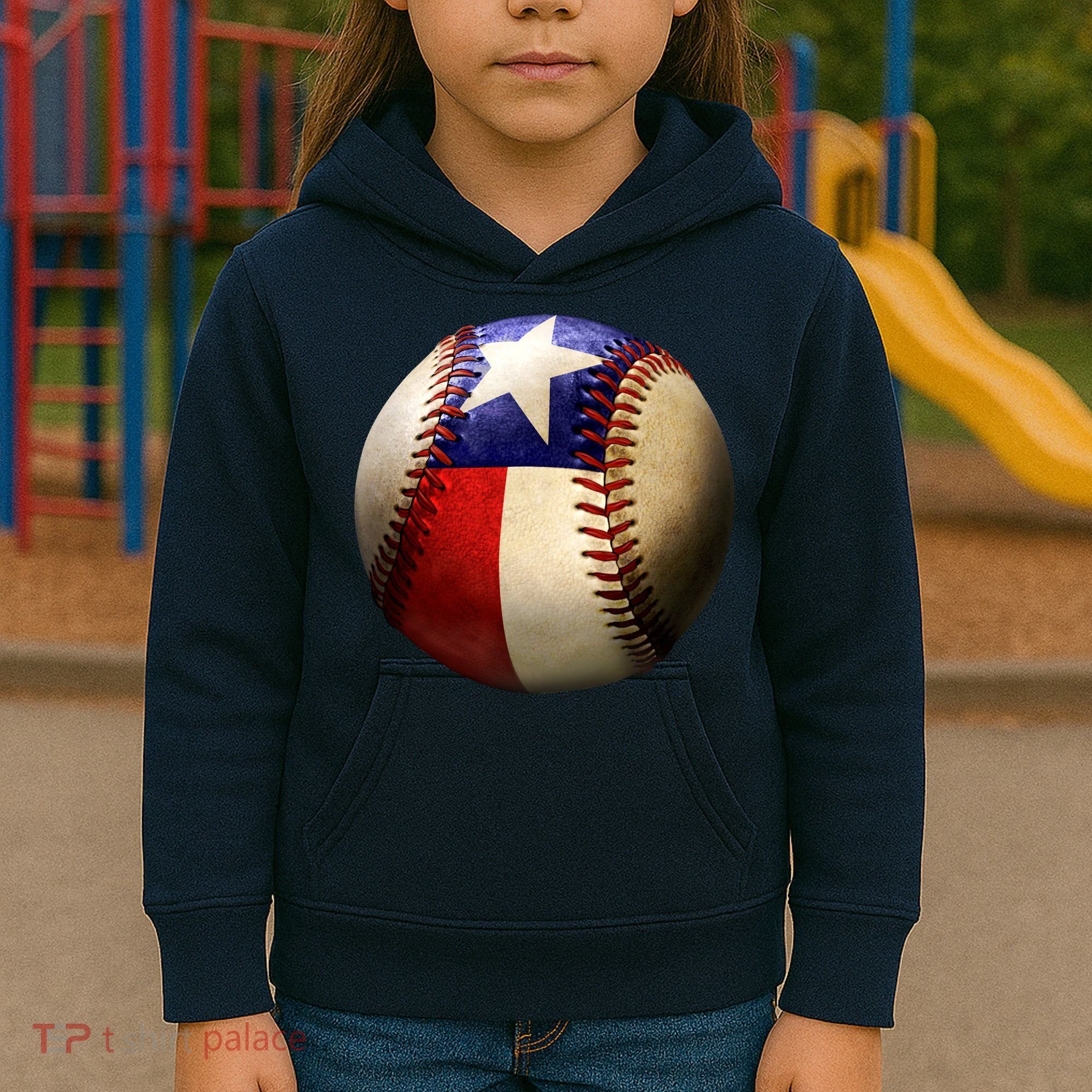Texas Baseball Kids Hoodie