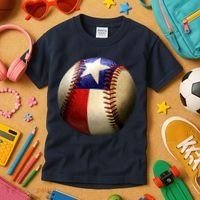 Texas Baseball Kids T-Shirt thumb 3