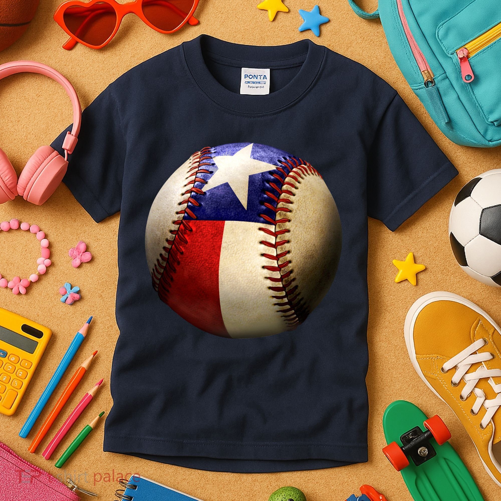Texas Baseball Kids T-Shirt