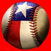 Texas Baseball Santa Hat thumb 1