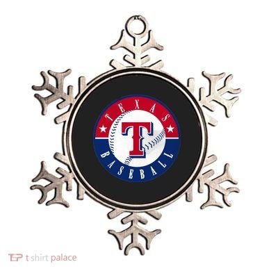 Texas Baseball Fan Vintage Ornament