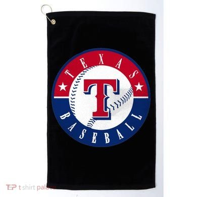 Texas Baseball Fan Vintage Golf Towel