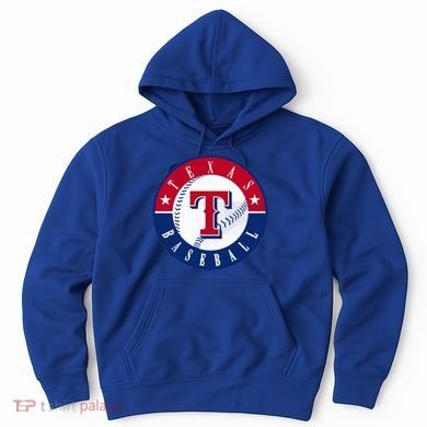 Texas Baseball Fan Vintage Hoodie