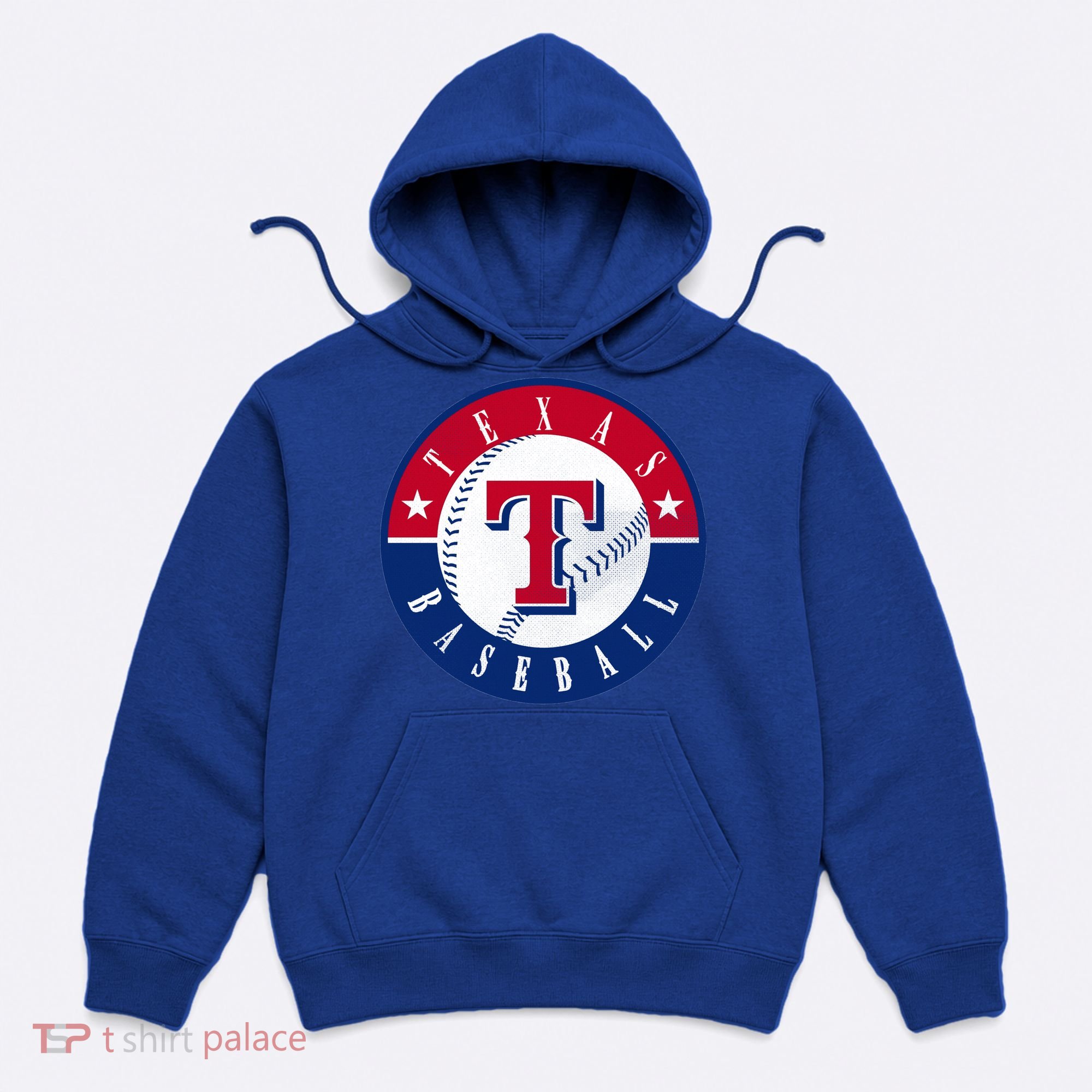Texas Baseball Fan Vintage Hoodie