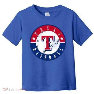 Texas Baseball Fan Vintage Toddler T-Shirt