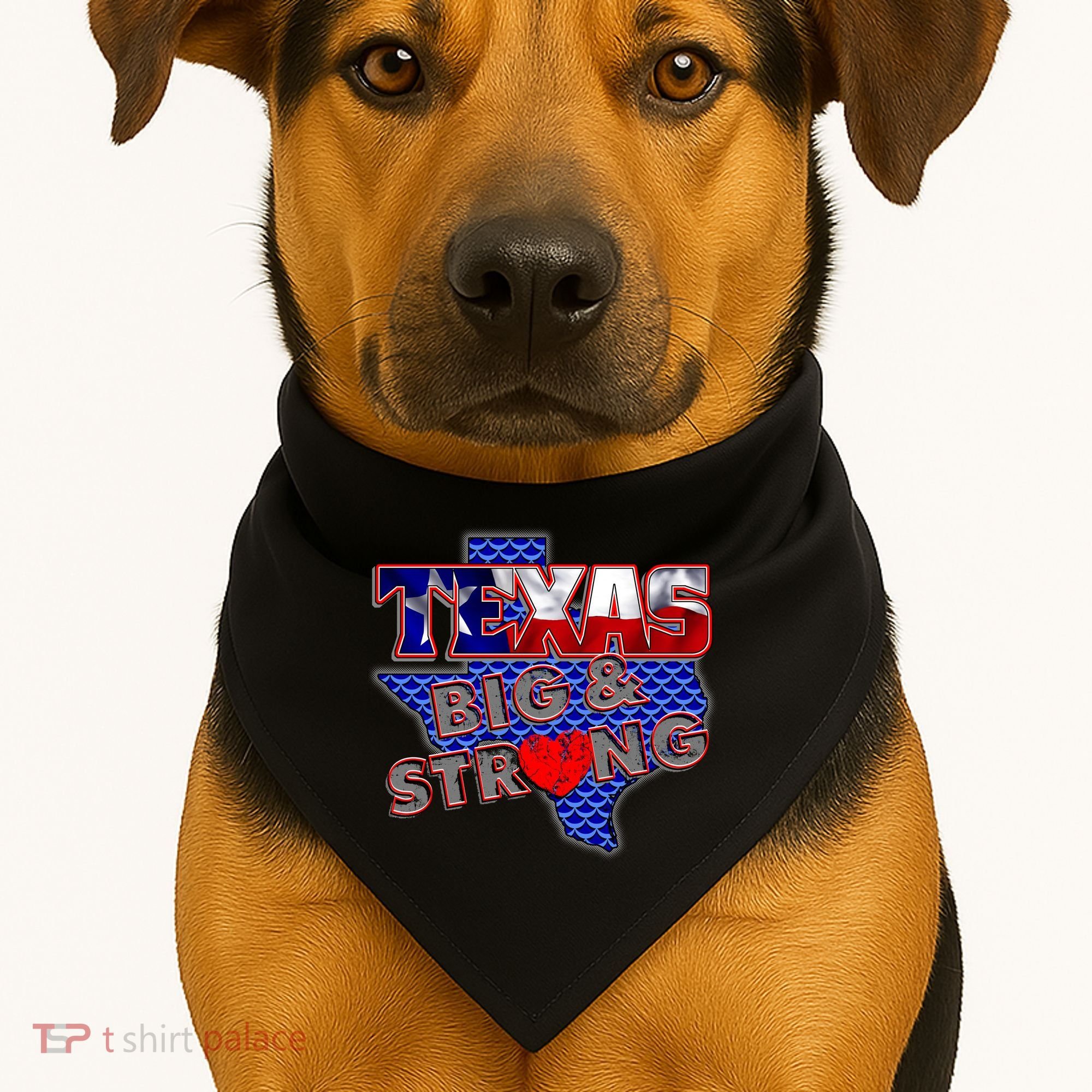 Texas Big and Strong USA-Made Doggie Bandana