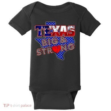 Texas Big and Strong Baby Bodysuit