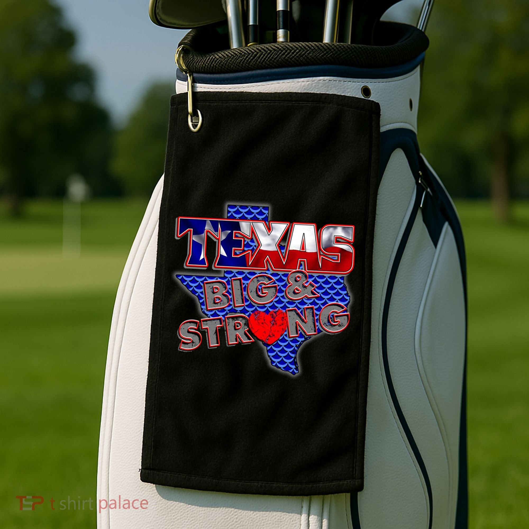 Texas Big and Strong Golf Towel