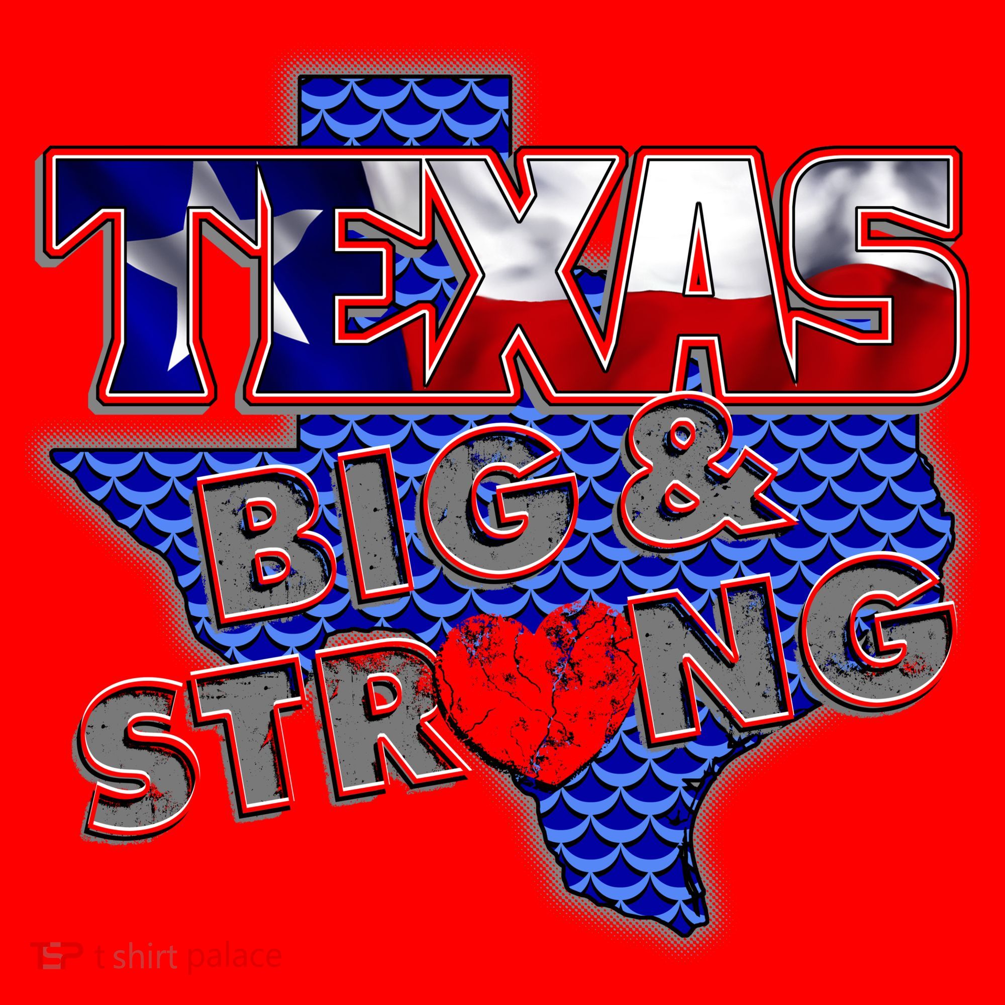 Texas Big and Strong Santa Hat