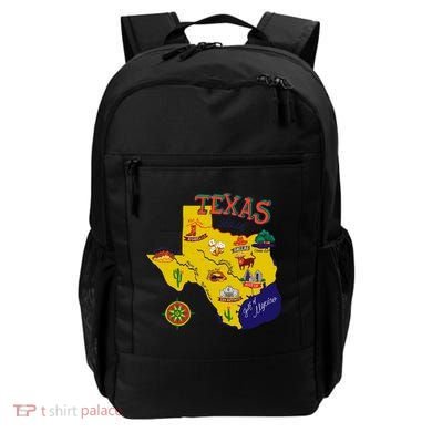 Texas Cartoon Map Backpack