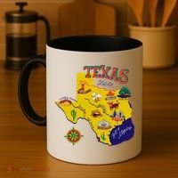 Texas Cartoon Map Coffee Mug thumb 4