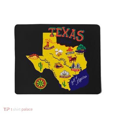 Texas Cartoon Map Mousepad