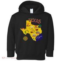 Texas Cartoon Map Toddler Hoodie thumb 0