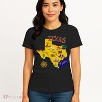 Texas Cartoon Map Women's T-Shirt thumb 4