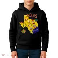 Texas Cartoon Map Kids Hoodie thumb 4