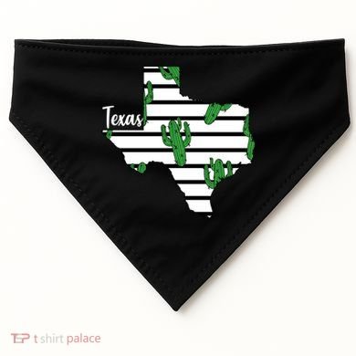 Texas Floral Cactus USA-Made Doggie Bandana
